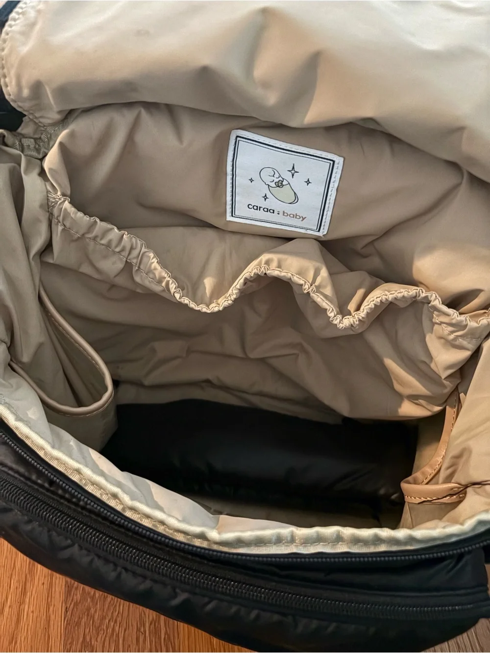 Caraa Medium Black Diaper Bag